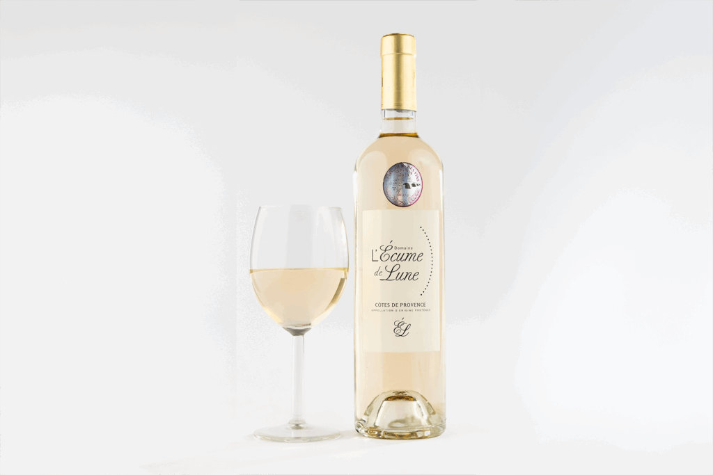 Bouteille de vin blanc de Provence AOP