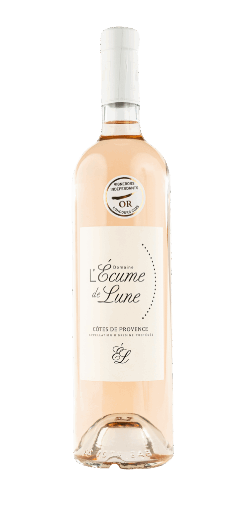 Bouteille de vin rosé de Provence AOP